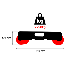 Wózek transportowy do lawety - udźwig 2250kg