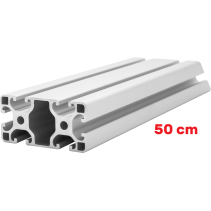 Profil aluminiowy konstrukcyjny 40x80 [8] R 50cm