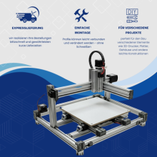 Profil konstrukcyjny aluminiowy 40x40 [8] R 110cm
