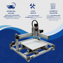 Profil aluminiowy konstrukcyjny 40x40 [8] R 40cm