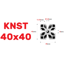 Profil konstrukcyjny aluminiowy 40x40 [8] R + Cięcie na wymiar