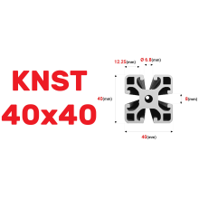 Profil konstrukcyjny aluminiowy 40x40 [8] R + Cięcie na wymiar