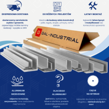 Kątownik aluminiowy 80x20x2mm