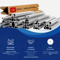 Profil aluminiowy konstrukcyjny 45x45 [10] R  360cm