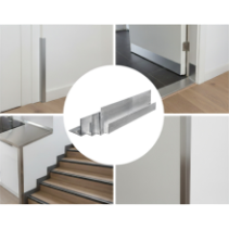 Kątownik Aluminiowy 35x35x3mm SZCZOTKOWANY