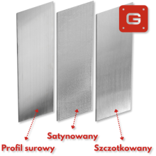 Płaskownik Aluminiowy 100x4mm SZCZOTKOWANY