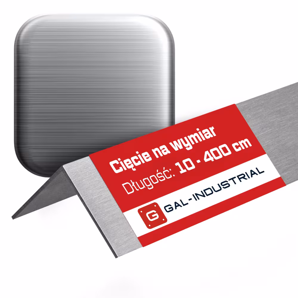 Kątownik Aluminiowy 40x10x2mm SZCZOTKOWANY